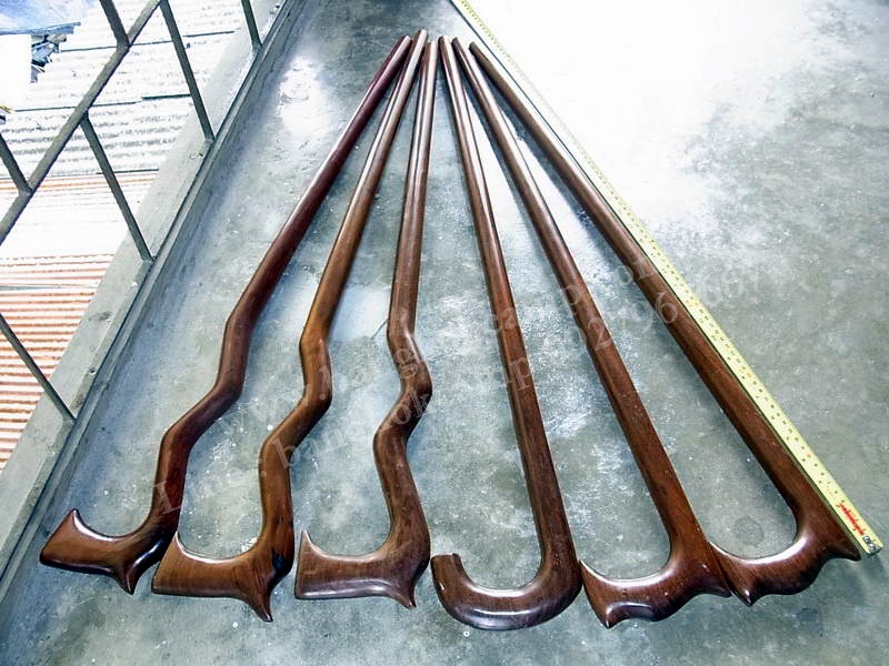 ไม้เท้า ไม้มะค่า (ชุด1)