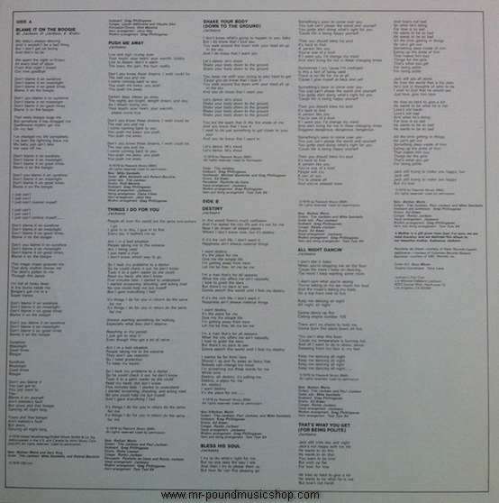 The Jacksons - Destiny