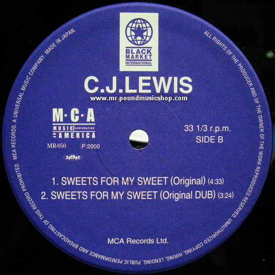 C.J. Lewis - Best of My Love / Sweets For My Sweet