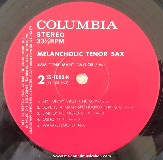 Sam "The Man" Taylor - Melancholic Tenor Sax