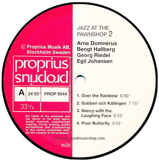 Arne Domnérus Group - Jazz at the Pawnshop 2