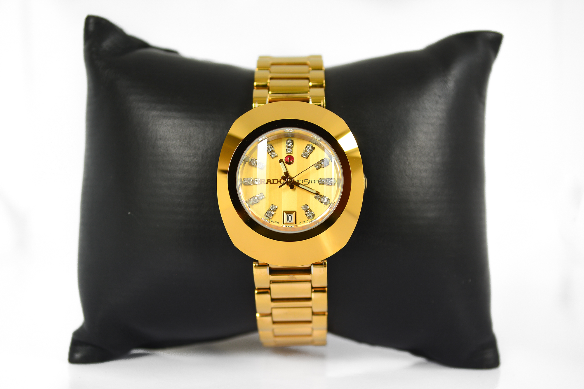 Rado Diastar พลอยคู่ lady auto สายหนา บานพับบีบ รุ่นใหม่ (Sold)