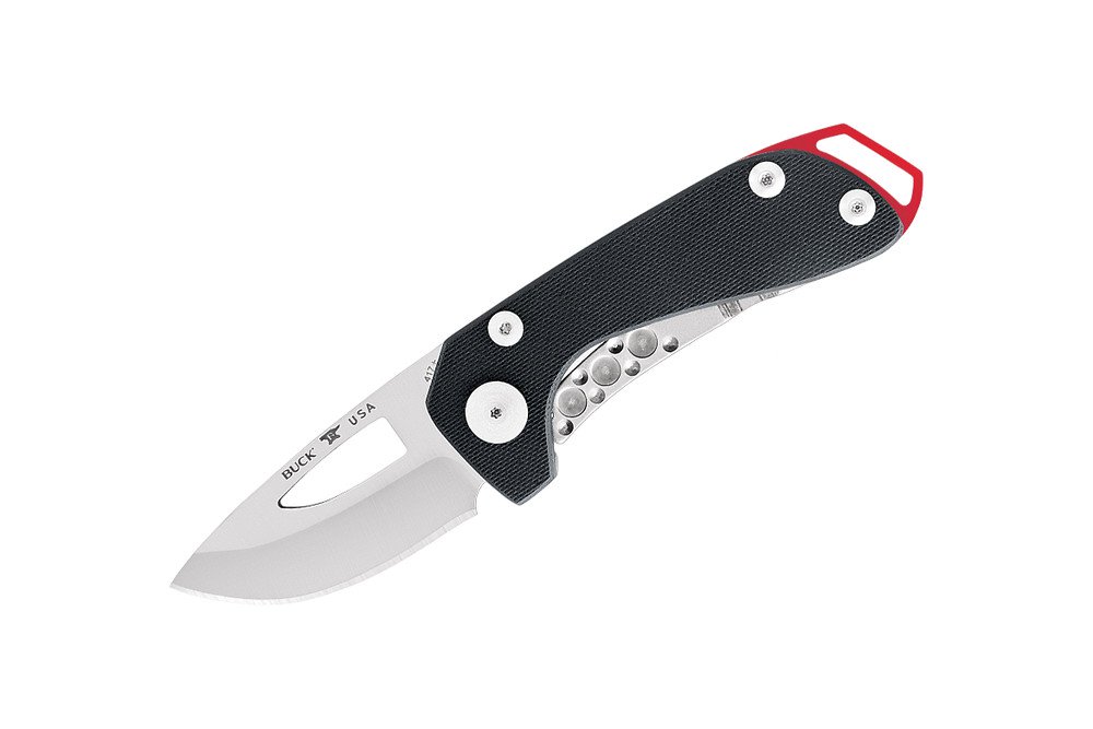 มีดพับ Buck 417 Budgie Compact Folding Knife 2" S35VN Drop Point Plain Blade, Black G10 and Stainless Steel Handles (0417BKS) - 13018