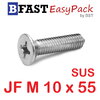 สกรูสแตนเลส SUS JF M10 x 55 (1 ตัว/ถุง)