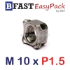 หัวน็อตอ๊าค M 10 x P1.5 (10 ตัว/ถุง)