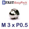 หัวน็อตหมวก M3 x P0.5 (15 ตัว/ถุง)