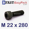 สกรูหัวจมดำ M 22 x 280 *เกลียวครึ่ง*