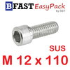 สกรูหัวจมสแตนเลส SUS M12 x 110 (1 ตัว/ถุง)