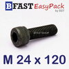 สกรูหัวจมดำ M 24 x 120 *เกลียวครึ่ง*