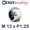 หัวน็อตล็อค M12 x P1.25 ขอบ 19 (8 ตัว/ถุง)