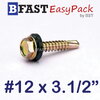 สกรูหัวเหลี่ยมปลายสว่าน #12 x 3.1/2" +ยางรอง (ุ10 ตัว/ถุง)