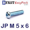 สกรูมิลสี่แฉก JP M 5 x 6 (20 ตัว/ถุง)