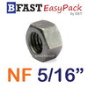 หัวน็อต NF 5/16"-24 ขอบ 12.7 mm. หนา 6.74 mm. (15 ตัว/ถุง)