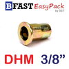 รีเวทนัท หัวแบนคอเหลี่ยม DHM 3/8" (2 ตัว/ถุง)