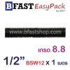 สตัด เกรด 8.8 เกลียวตลอด 1 ม. 1/2"x BSW 12 (1 เส้น)