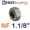 หัวน็อต NF 1.1/8"-12 ขอบ 43 mm. หนา 25 mm. (1 ตัว)