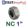หัวน็อต NC 1"-8 ขอบ 38.10 mm. หนา 21.82 mm. (1 ตัว)