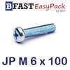 สกรูมิลสี่แฉก JP M 6 x 100 (8 ตัว/ถุง)