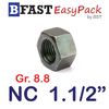 หัวน็อต NC 1.1/2" *เหล็กแข็งเกรด 8.8* (1 ตัว)