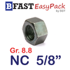 หัวน็อต NC 5/8" *เหล็กแข็งเกรด 8.8* (2 ตัว/ถุง)