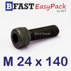 สกรูหัวจมดำ M 24 x 140 *เกลียวครึ่ง*