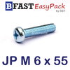 สกรูมิลสี่แฉก JP M 6 x 55 (15 ตัว/ถุง)