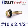 สกรูหัวเหลี่ยมปลายสว่าน #10 x 2.1/2" +ยางรอง (ุ15 ตัว/ถุง)