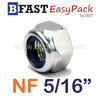หัวน็อตล็อค NF 5/16" -24 (15 ตัว/ถุง)
