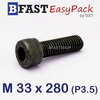 สกรูหัวจมดำ M 33 x 280 *เกลียวครึ่ง*