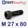 สกรูหัวจมดำ M 27 x 80 *เกลียวตลอด*
