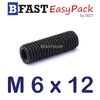 สกรูตัวหนอนดำ M 6 x 12 (20 ตัว/ถุง)