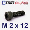 สกรูหัวจมดำ M 2 x 12 (10 ตัว/ถุง) *เกลียวตลอด*