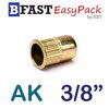 รีเวทนัท หัวเตเปอร์คอลาย AK 3/8" (2 ตัว/ถุง)