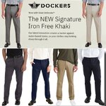 Dockers Signature Iron Free Khakis Slim Fit with Stain Defender Pant