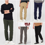MUJI OGC 2 WAY STRETCH CHINO SLIM PANT