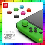 Skull & Co. Thumb Grip for Nintendo Switch Joy-Con V1 V2 LITE OLED (แพ็ค 3 คู่)