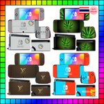 (ลิ้ง1) สติกเกอร์ติดเครื่อง Nintendo Switch Oled ไวนิลไม่ทิ้งคราบกาว