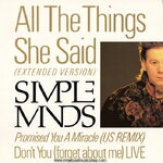 Simple Minds - All The Things She Said (Extended Version)