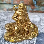 เทพเจ้าไฉ่ซิงเอี๊ย(เทพเจ้าแห่งโชคลาภ ) 8x8cm. งานทองเหลือง (3)
