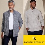 Banana Republic Tweed Full-Zip Jacket