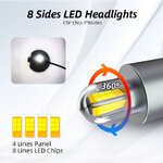 หลอด LED ขั้ว H1-4000 LM ต่อหลอด เป็นหลอดแบบ 360 องศา ก้านหลอดเล็ก ใส่ในโปรเจคเตอณ์ Mini H1 ได้ ประกัน 6 เดือน