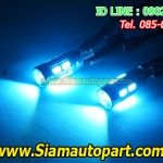 ไฟหรี่สีไอซ์บลู LED-T10-5730-10SMD-หัวเลนส์