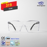 แว่นตานิรภัย รุ่น 319 (กันฝ้า 100%) เลนส์ใส