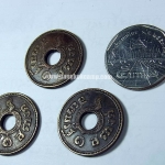 เหรียญสตางค์รู ทองแดง 3เหรียญ
