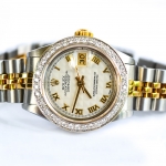 Rolex Date-just Ladysize หน้าปิระมิด เลขโรมัน(Sold)