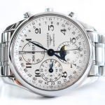 Longines master chronograph moonphase หน้าขาว(Sold)
