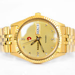 Rado Voyager Automatic Day-Date เรือนทอง ขอบหยัก หลักพลอย