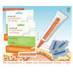 Strataderm Gel 5 gเจลรักษารอยแผลเป็น ลดรอยนูน รอยแดง ช่วยจัดเรียงคอลลาเจนใหม่ ซื้อ 2 หลอดแถม ฟรี stratamed 0.5 gหลอดสีส้ม