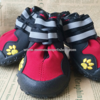รองเท้าสุนัขโต สีแเดง-ดำ เบอร์ 7 หรือ XL