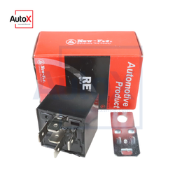 รีเลย์ไฟหน้า 5ขา แบบBOSCH 12V 1หน้า 40A ดำ ยี่ห้อNew-FJ